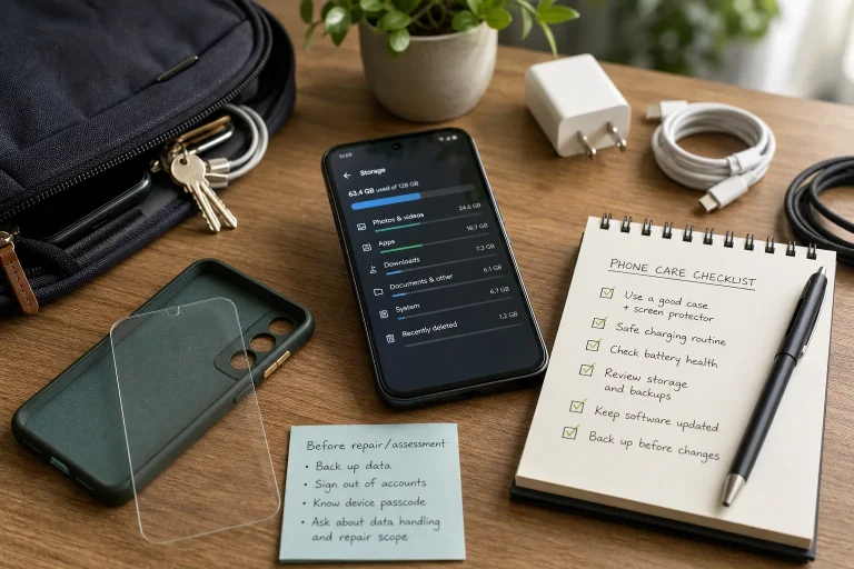AI-generated editorial illustration for Keep Your Phone Useful Longer: A Care and Maintenance Guide